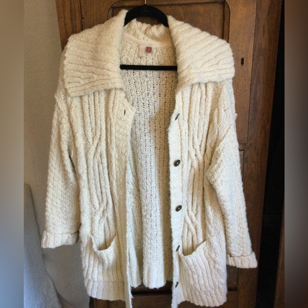 Pilcro and The Letterpress Knit Cardigan